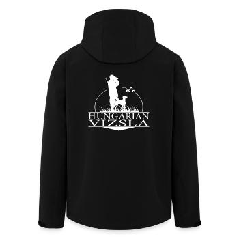 HONGROIS VIZSLA Chiens de chasse Chasseur Chasseur Wilsigns - Veste softshell homme en polyester recyclé Stanley/Stella - noir - Dos - AI Model Male 185 light (185cm)