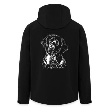 GROSSER MÜNSTERLÄNDER Wilsigns Jagdhund Jagdhunde - Recycelte Männer Softshell-Jacke von Stanley/Stella - Schwarz - Hinten - AI Model Male 185 light (185cm)
