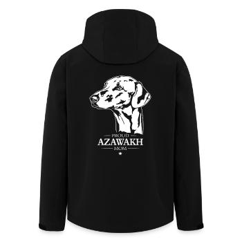 Proud Azawakh Mom Hunde Hund Windhunde Wilsigns - Recycelte Männer Softshell-Jacke von Stanley/Stella - Schwarz - Hinten - AI Model Male 185 light (185cm)