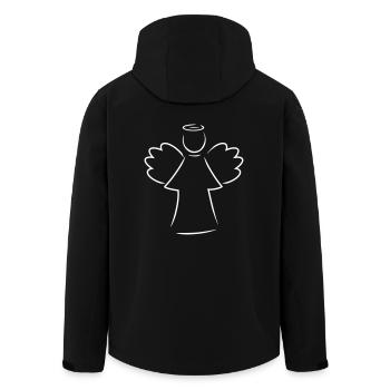 Angel - Men’s Recycled Softshell Jacket by Stanley/Stella - black - Back - AI Model Male 185 light (185cm)