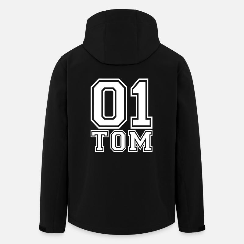 Tom - Name - Men’s Recycled Softshell Jacket by Stanley/Stella - black