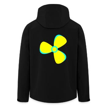 Mariner Captain Propeller Boat Jaune - Veste softshell homme en polyester recyclé Stanley/Stella - noir - Dos - AI Model Male 185 light (185cm)