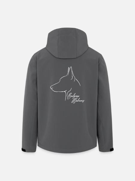 BELGIAN MALINOIS Profil Hunde Hund Wilsigns - Recycelte Männer Softshell-Jacke von Stanley/Stella - Schwarz