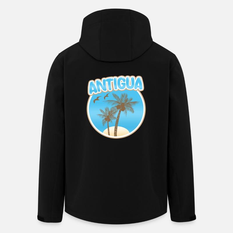 Urlaub Antigua - Recycelte Männer Softshell-Jacke von Stanley/Stella - Schwarz