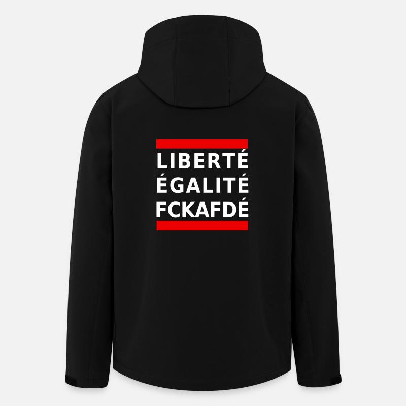 fckafd - Recycelte Männer Softshell-Jacke von Stanley/Stella - Schwarz