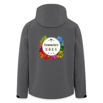 Formentera 2025 Multicoloured - Men’s Recycled Softshell Jacket by Stanley/Stella - black - Back - AI Model Male 185 light (185cm)