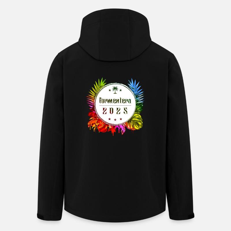 Formentera 2025 Multicoloured - Men’s Recycled Softshell Jacket by Stanley/Stella - black