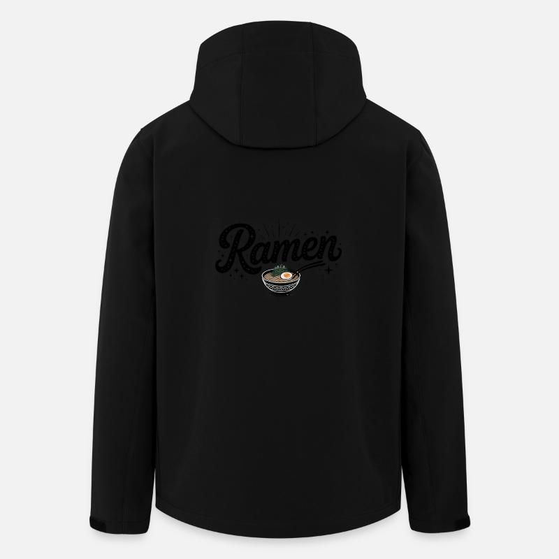 Ramen - Food Lover Design - Men’s Recycled Softshell Jacket by Stanley/Stella - black