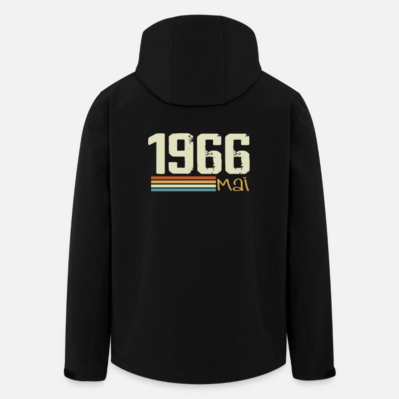 Mai 1966 - Recycelte Männer Softshell-Jacke von Stanley/Stella - Schwarz