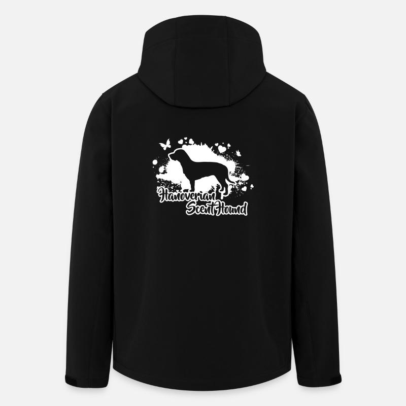 HANOVERIAN SCENT HOUND Hunde Hund Wilsigns - Recycelte Männer Softshell-Jacke von Stanley/Stella - Schwarz