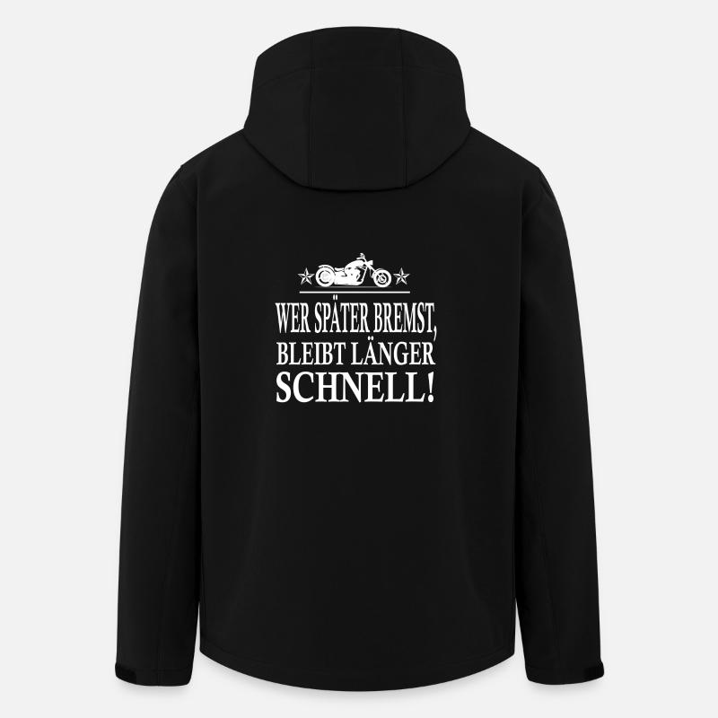 Motorrad - Recycelte Männer Softshell-Jacke von Stanley/Stella - Schwarz