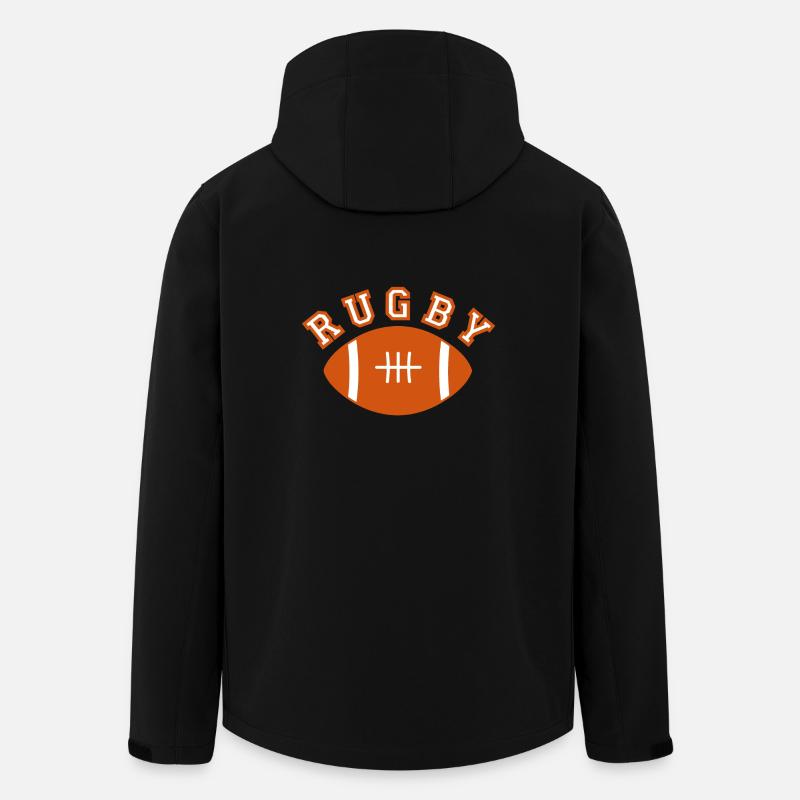 Rugby - Recycelte Männer Softshell-Jacke von Stanley/Stella - Schwarz