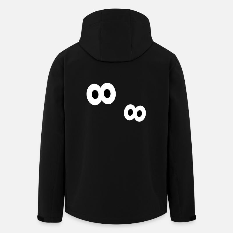 yeux - Veste softshell homme en polyester recyclé Stanley/Stella - noir