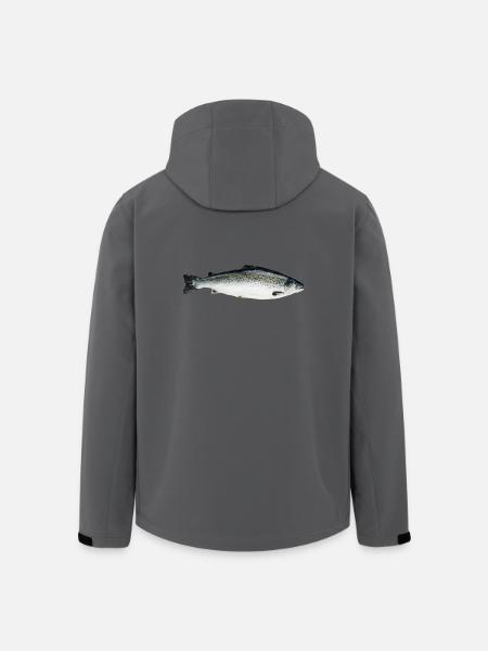 salmon - Men’s Recycled Softshell Jacket by Stanley/Stella - black