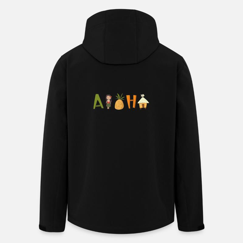 aloha - Recycelte Männer Softshell-Jacke von Stanley/Stella - Schwarz