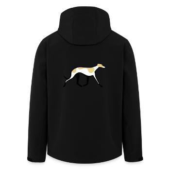 Whippet - Recycelte Männer Softshell-Jacke von Stanley/Stella - Schwarz - Hinten - AI Model Male 185 light (185cm)
