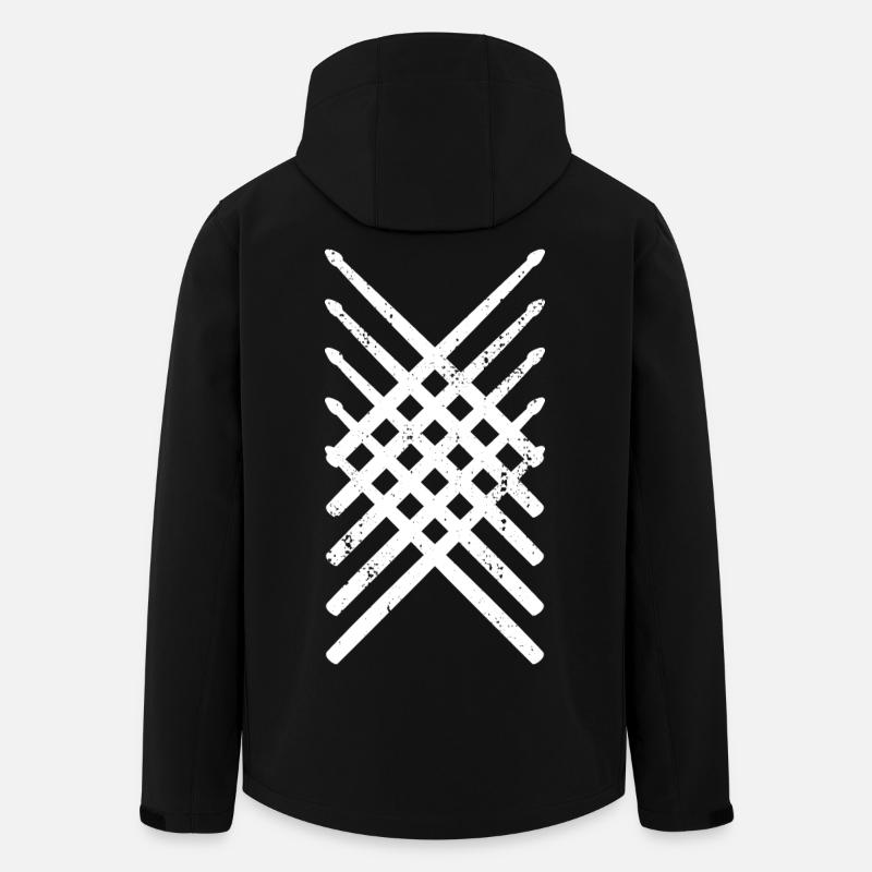Drumsticks - Recycelte Männer Softshell-Jacke von Stanley/Stella - Schwarz