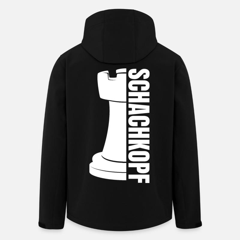 Schachkopf Lustiges Schwachkopf Design - Recycelte Männer Softshell-Jacke von Stanley/Stella - Schwarz