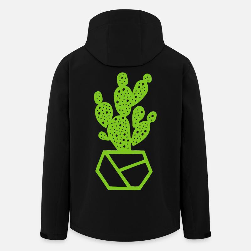 Kaktus - Recycelte Männer Softshell-Jacke von Stanley/Stella - Schwarz