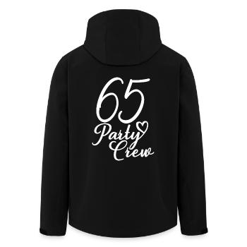 65 Party Crew 65th Birthday Party 65 Years Old - Men’s Recycled Softshell Jacket by Stanley/Stella - black - Back - AI Model Male 185 light (185cm)