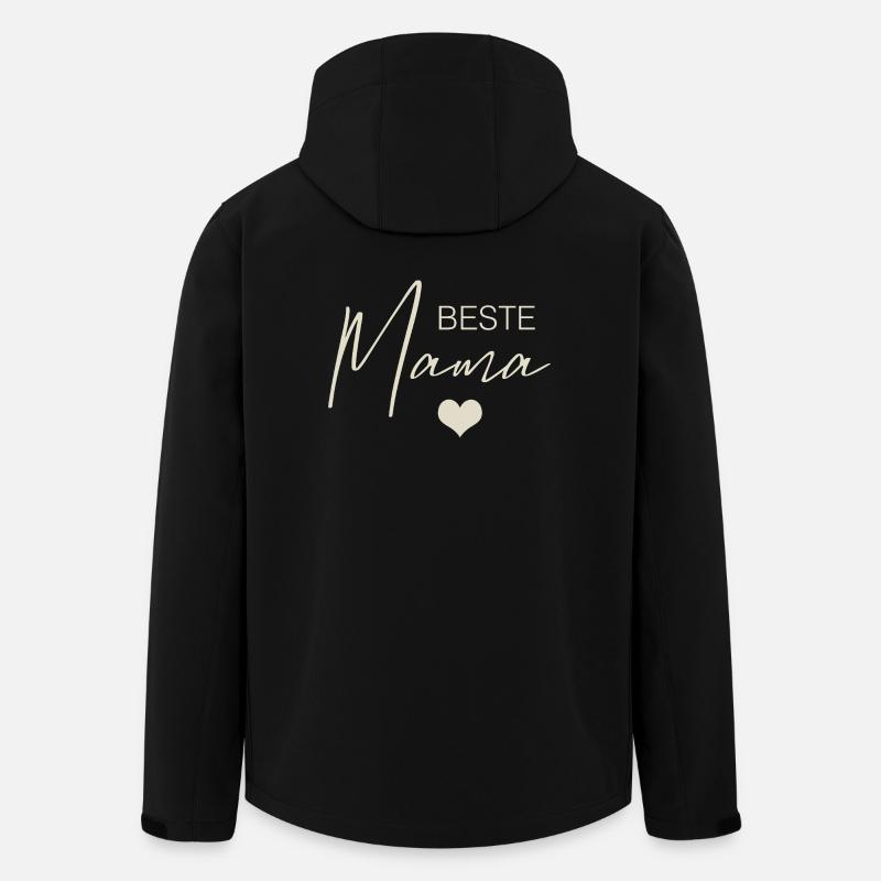 Beste Mama - Recycelte Männer Softshell-Jacke von Stanley/Stella - Schwarz