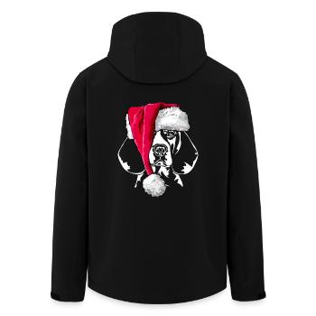 BEAGLE Weihnachten Geschenk - Recycelte Männer Softshell-Jacke von Stanley/Stella - Schwarz - Hinten - AI Model Male 185 light (185cm)