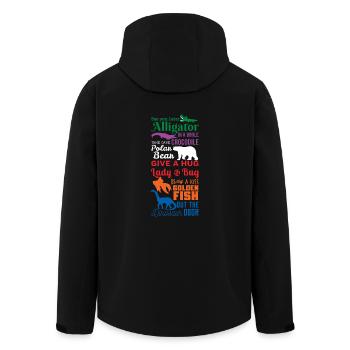 See you later Alligator Shirt Animal Friends Gift - Men’s Recycled Softshell Jacket by Stanley/Stella - black - Back - AI Model Male 185 light (185cm)