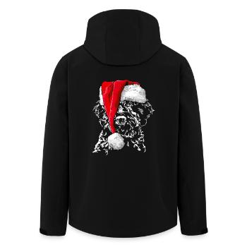 LAGOTTO ROMAGNOLO Weihnachten Mütze Wilsigns Hunde - Recycelte Männer Softshell-Jacke von Stanley/Stella - Schwarz - Hinten - AI Model Male 185 light (185cm)