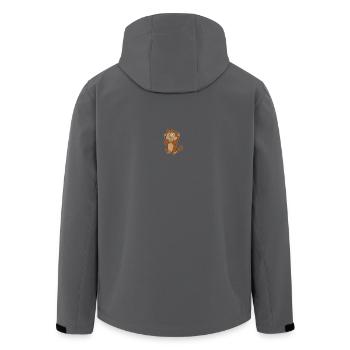 Singe Sourd Silence Repos Ne Parlez Pas Parlez Pas Parlez - Veste softshell homme en polyester recyclé Stanley/Stella - noir - Dos - AI Model Male 185 light (185cm)