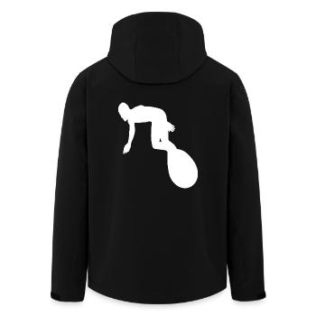 Surfing Surfer Surfboard Wellenreiten Wellenreiter - Recycelte Männer Softshell-Jacke von Stanley/Stella - Schwarz - Hinten - AI Model Male 185 light (185cm)