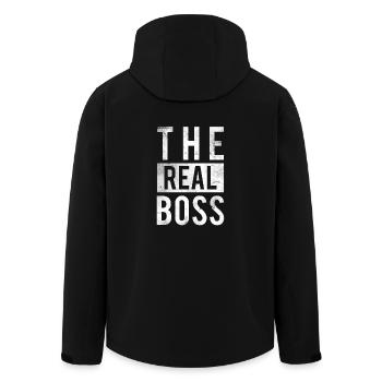 The Real Boss Shirt Partenaire relationnel - Veste softshell homme en polyester recyclé Stanley/Stella - noir - Dos - AI Model Male 185 light (185cm)