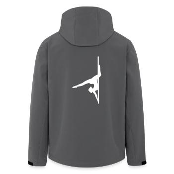Pole Dance figure shape butterfly - Recycelte Männer Softshell-Jacke von Stanley/Stella - Anthrazit - Hinten - AI Model Male 185 light (185cm)