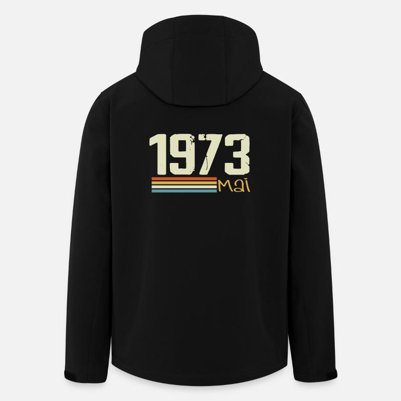 Mai 1973 - Recycelte Männer Softshell-Jacke von Stanley/Stella - Schwarz