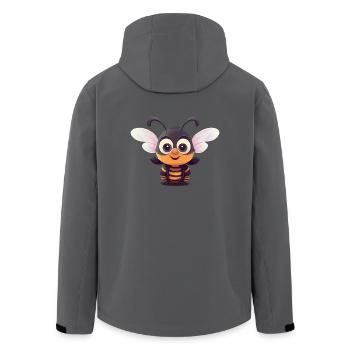 Abeille super-héroïne mignonne - Veste softshell homme en polyester recyclé Stanley/Stella - noir - Dos - AI Model Male 185 light (185cm)