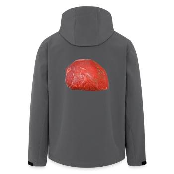 barbecue grill barbecue hamburger bacon bifteck sauver - Veste softshell homme en polyester recyclé Stanley/Stella - noir - Dos - AI Model Male 185 light (185cm)