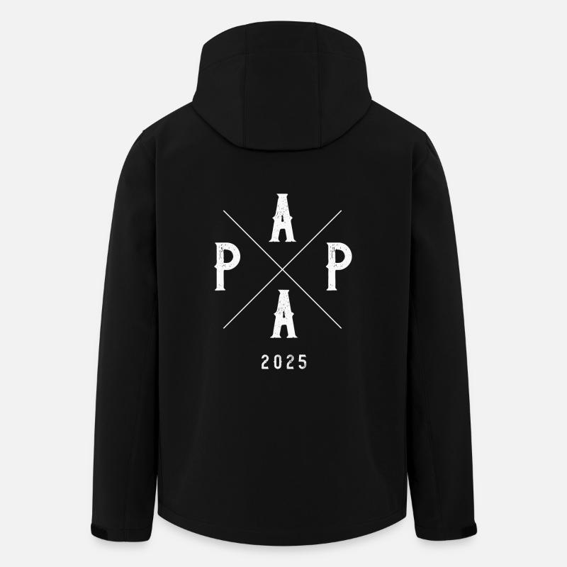 Papa 2025 - Veste softshell homme en polyester recyclé Stanley/Stella - noir