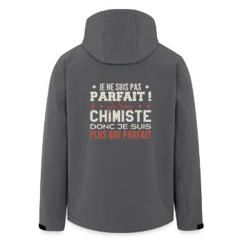 Chemiker, der Traumberuf geehrt - Recycelte Männer Softshell-Jacke von Stanley/Stella - Schwarz - Hinten - AI Model Male 185 light (185cm)