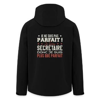 Un Secrétaire, le Métier de Rêve Mis à l’Honneur - Veste softshell homme en polyester recyclé Stanley/Stella - noir - Dos - AI Model Male 185 light (185cm)