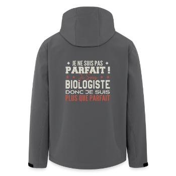 Biologe, der Traumberuf im Rampenlicht - Recycelte Männer Softshell-Jacke von Stanley/Stella - Schwarz - Hinten - AI Model Male 185 light (185cm)