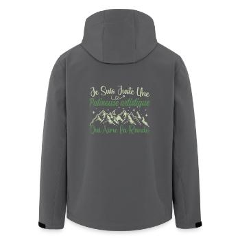 Patineuse artistique aventurier passionnée Rando - Veste softshell homme en polyester recyclé Stanley/Stella - noir - Dos - AI Model Male 185 light (185cm)