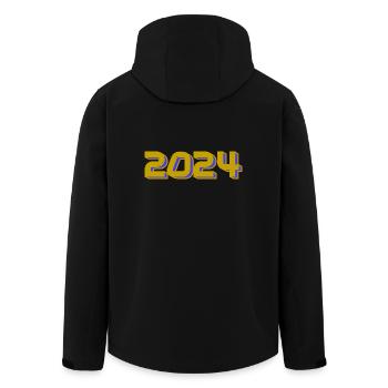 2024 - Veste softshell homme en polyester recyclé Stanley/Stella - noir - Dos - AI Model Male 185 light (185cm)