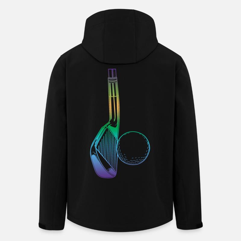 Golf - Recycelte Männer Softshell-Jacke von Stanley/Stella - Schwarz