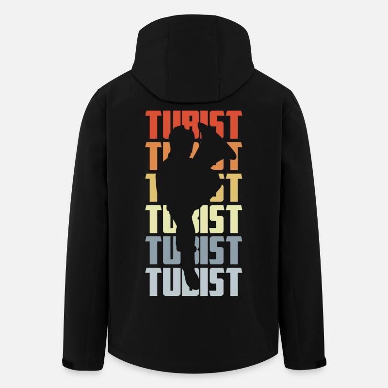 Joueurs de tuba - Veste softshell homme en polyester recyclé Stanley/Stella - noir