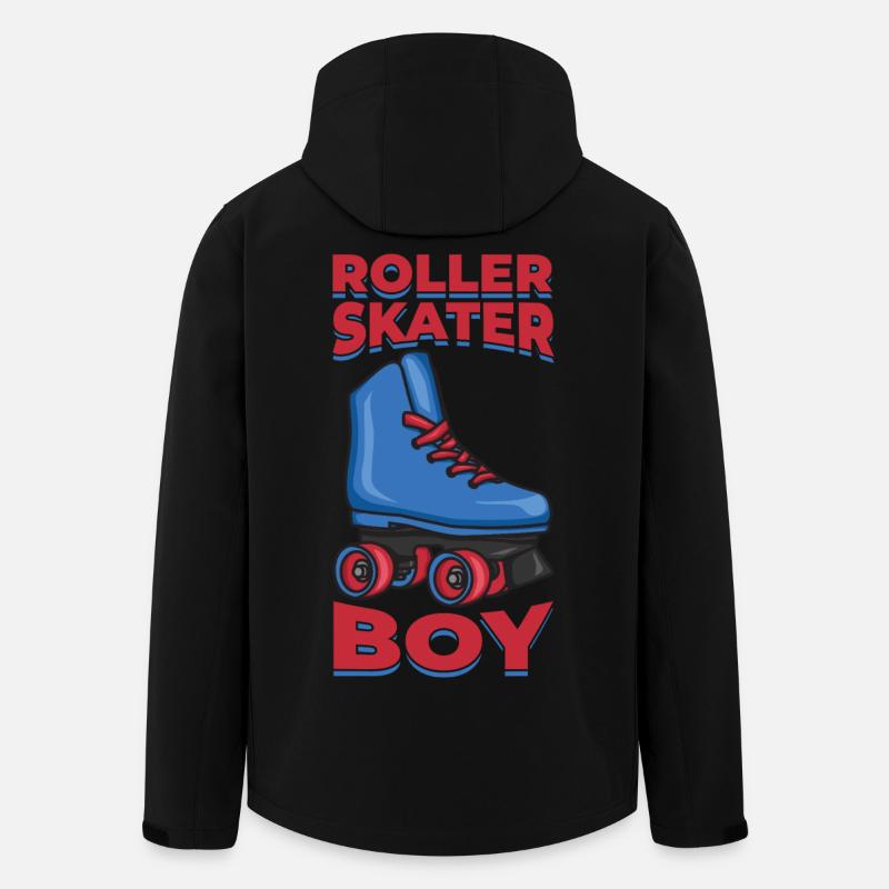 Roller Skates Boy - Men’s Recycled Softshell Jacket by Stanley/Stella - black