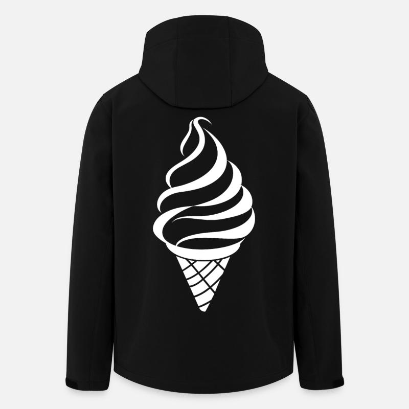 Ice Sketch - Men’s Recycled Softshell Jacket by Stanley/Stella - black