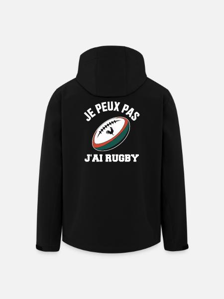 I can't I have rugby - Men’s Recycled Softshell Jacket by Stanley/Stella - black