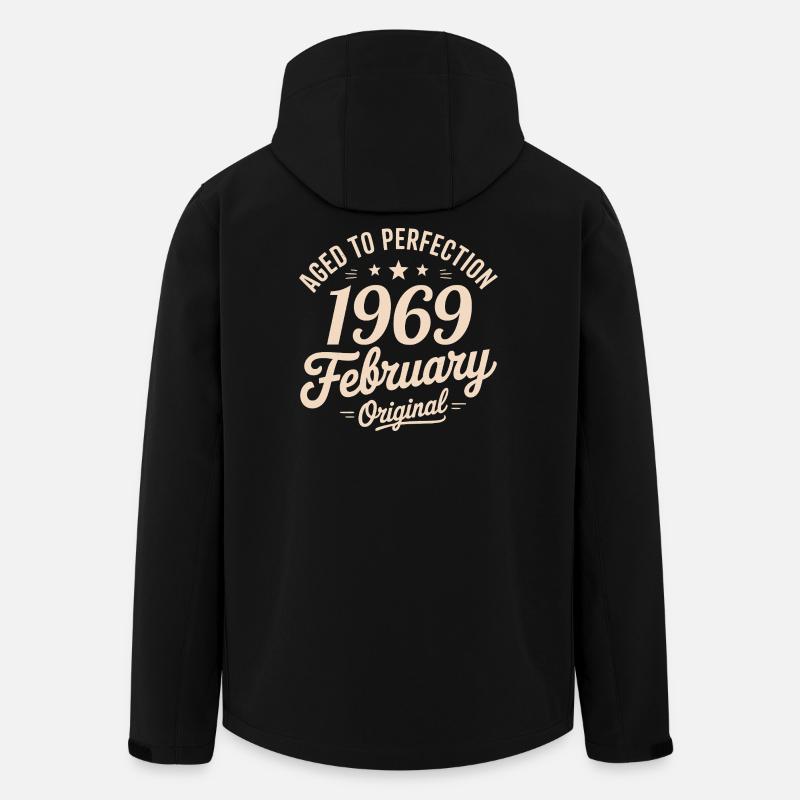 Février 1969 – Februar 1969 - Recycelte Männer Softshell-Jacke von Stanley/Stella - Schwarz