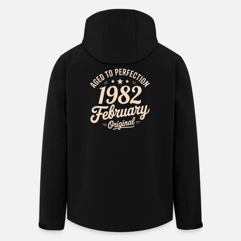 Février 1982 - February 1982 - Veste softshell homme en polyester recyclé Stanley/Stella - noir