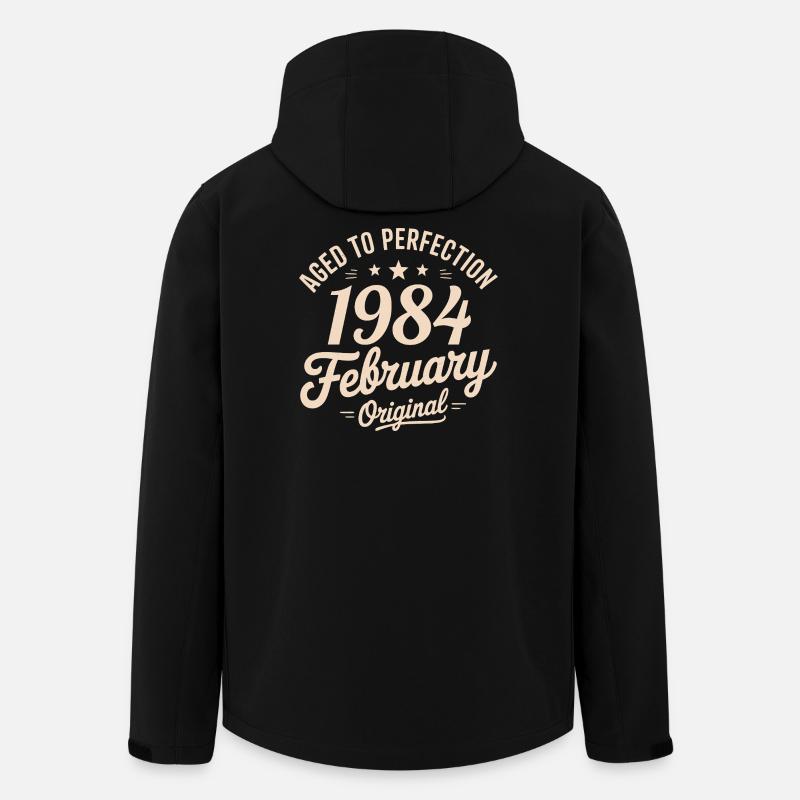 Février 1984 - February 1984 - Veste softshell homme en polyester recyclé Stanley/Stella - noir