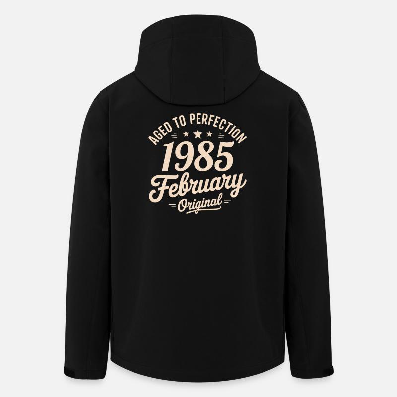 Février 1985 - February 1985 - Veste softshell homme en polyester recyclé Stanley/Stella - noir